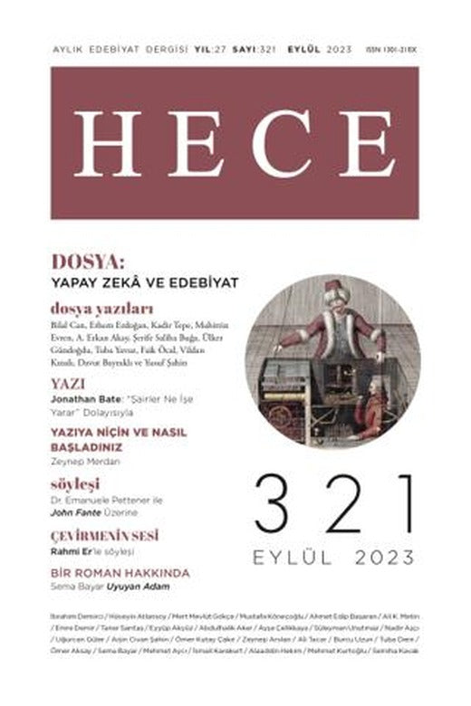 Hece Dergisi - Sayı: 321 Eylül 2023 | Hece Dergisi (Ciltsiz)