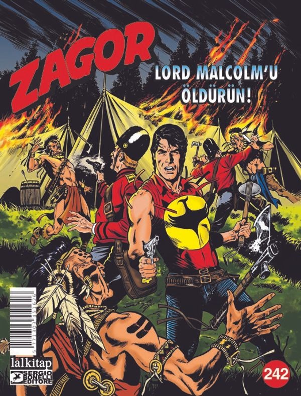 Zagor Sayı 242 - Lord Malcolm'u Öldürün! | Lal (İnce Kapak)