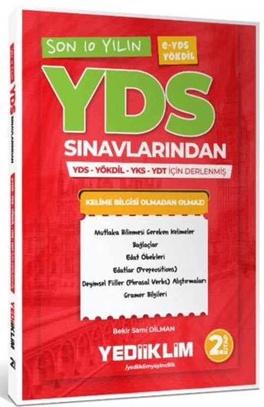 YDS E-YDS YÖKDİL Son 10 Yılın YDS Kelimeleri | Yediiklim Yayınları (Ciltsiz)