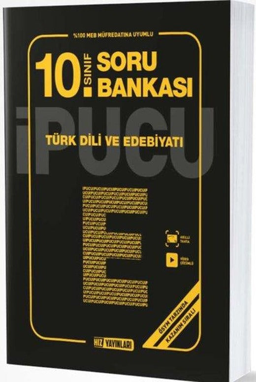 10.Sınıf Türk Dili Ve Edebiyatı İpucu Soru Bankası | Hız Yayınları (İnce Kapak)