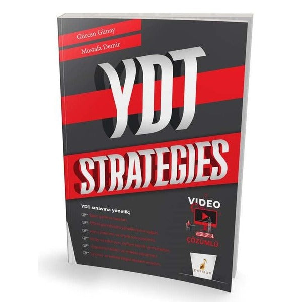 YDT Strategies Video Çözümlü Soru Bankası | Pelikan Yayınları (İnce Kapak)