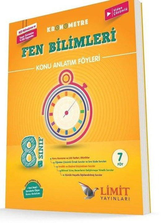 8.Sınıf Kronometre Fen Bilimleri Konu Anlatım Föyü | Limit Yayınları (İnce Kapak)