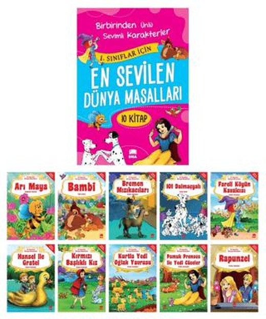 En Sevilen Dünya Masalları - 10 Kitap Takım Büyük Boy