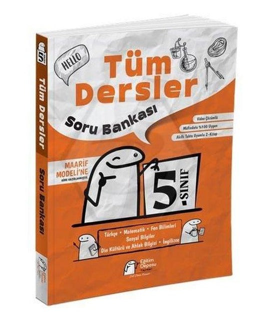 5.Sınıf Tüm Dersler Soru Bankası Eğitim Deposu Yayınları | Eğitim Deposu (İnce Kapak)