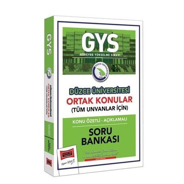 Yargı Yayınları GYS Düzce Üniversitesi Ortak Konular Konu Özetli - Açıklamalı Soru Bankası | Yargı Yayınevi (Ciltsiz)