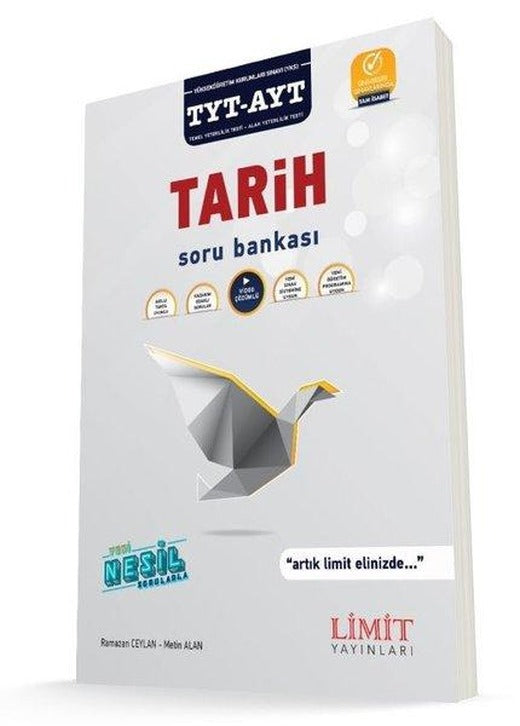 TYT AYT Tarih Soru Bankası | Limit Yayınları (İnce Kapak)