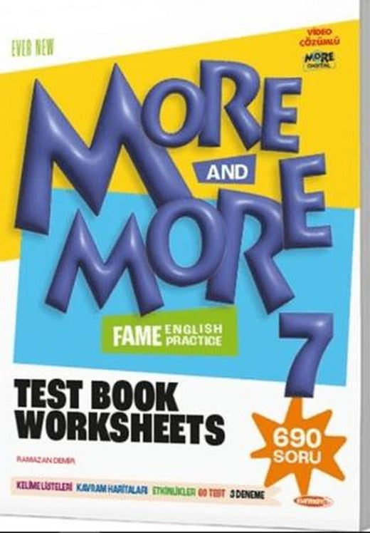 More More English 7 Fenomen Test Book Worksheets | Kurmay Yayınları (Ciltsiz)