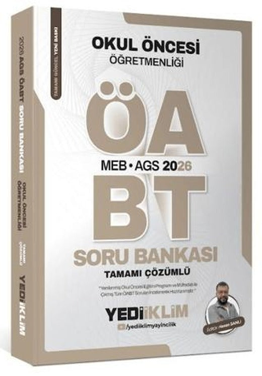 2026 MEB AGS ÖABT Okul Öncesi Öğretmenliği Soru Bankası Tamamı Çözümlü | Yediiklim Yayınları (Ciltsiz)