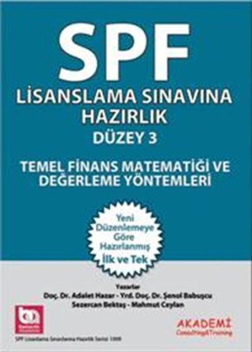 SPK Lisanslama Sınavlarına Hazırlık Düzey 3 | Akademi Consulting (İnce Kapak)