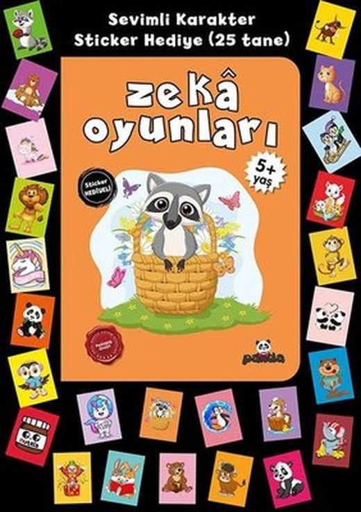 Zeka Oyunları - Stickerlı 5+ Yaş | Panda