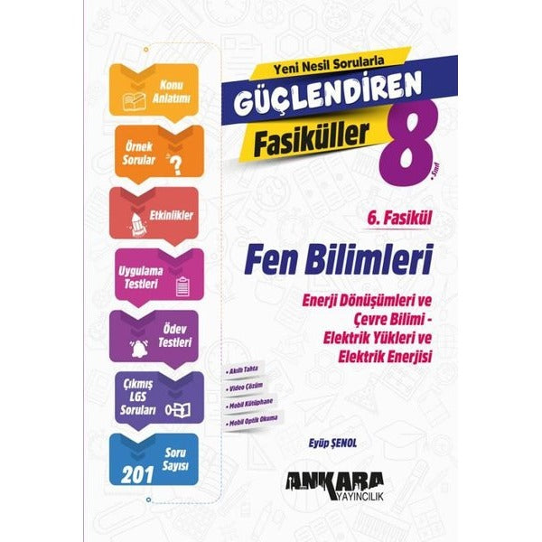 8. Sınıf Fen Bilimleri Güçlendiren 6. Fasikül | Ankara Yayıncılık (İnce Kapak)