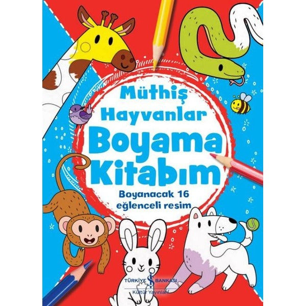 Müthiş Hayvanlar Boyama Kitabım | İş Bankası Kültür Yayınları