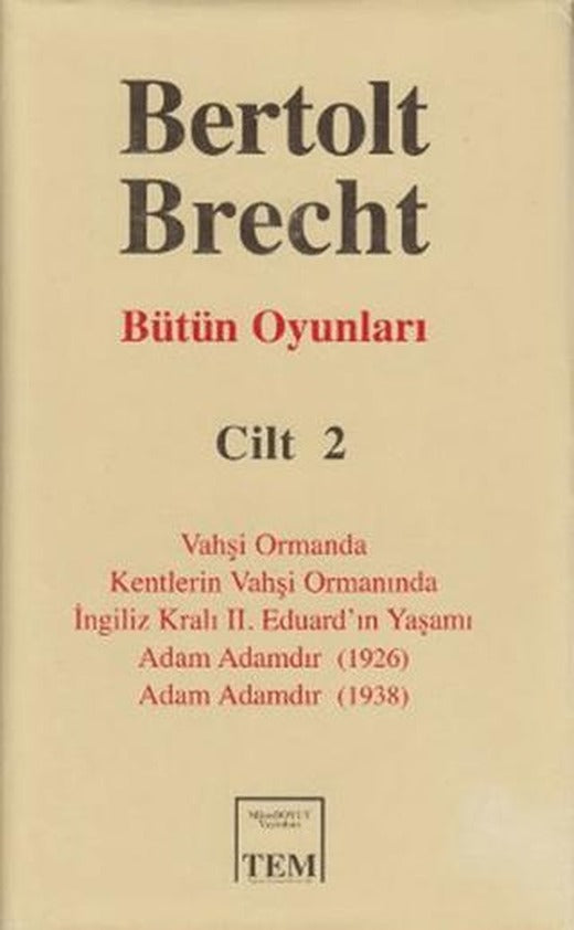 Bütün Oyunları Cilt 2: Bertolt Brecht | Mitos Boyut Yayınları (Ciltli)