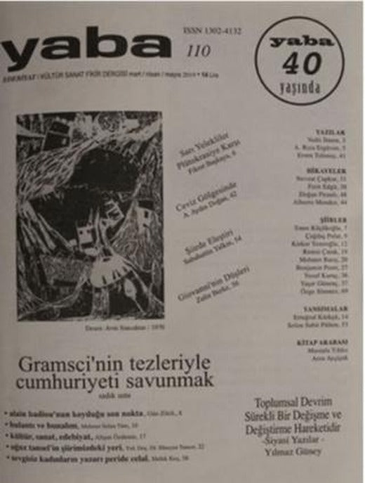 Yaba Edebiyat Dergisi Sayı: 110 Mart - Nisan - Mayıs 2019 | Yaba Dergisi Yayınları (Ciltsiz)