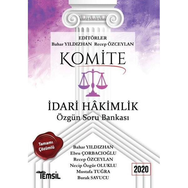 Komite İdari Hakimlik Tamamı Çözümlü Özgün Soru Bankası 2020 | Temsil Kitap (Ciltsiz)