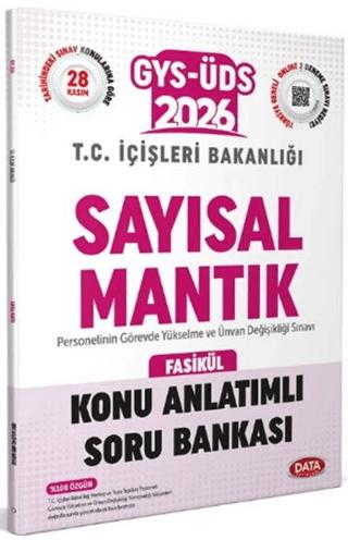 2026 GYS ÜDS İçişleri Bakanlığı Sayısal Mantık Konu Anlatımlı Soru Bankası | Data Yayınları (Ciltsiz) - Resim 1