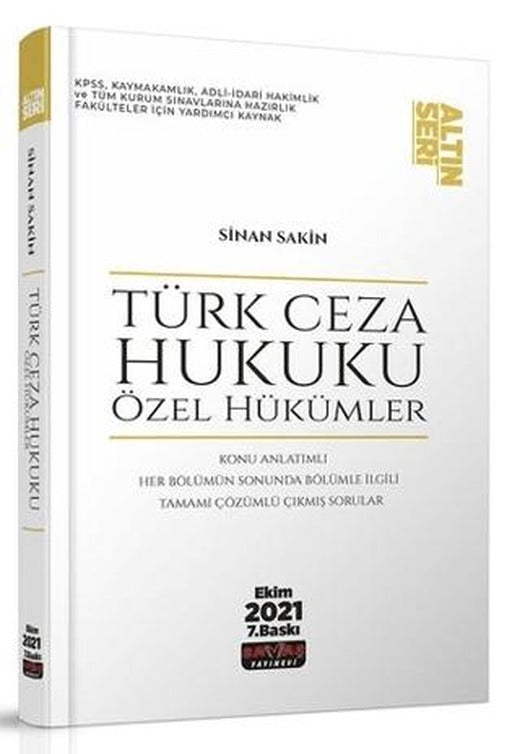 Türk Ceza Hukuku Özel Hükümler Konu Anlatımı | Savaş Yayınevi (Ciltsiz)
