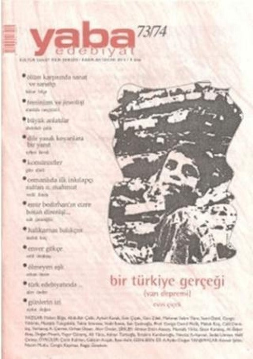 Yaba Edebiyat Dergisi Sayı: 73-74 | Yaba Dergisi Yayınları (Ciltsiz)