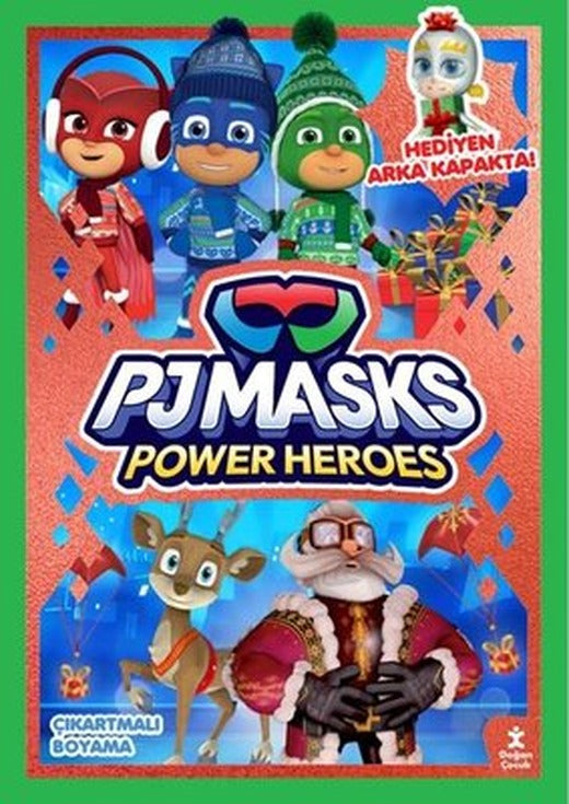 Pjmasks Power Heroes - Parti Zamanı Çıkartmalı Boyama Kitabı | Doğan Çocuk (İnce Kapak)