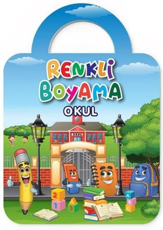 Okul - Renkli Boyama 2+ | Baloon Kids Yayınları
