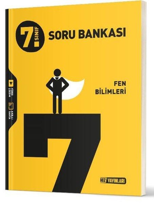 7. Sınıf Fen Bilimleri Soru Bankası | Hız Yayınları (İnce Kapak)