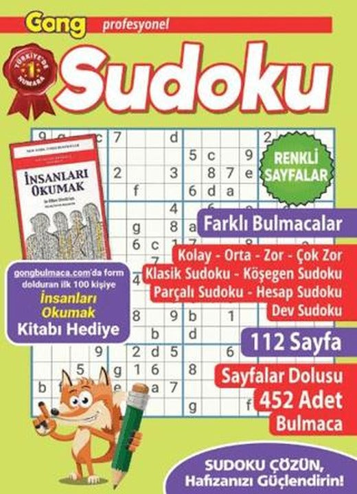 Gong Profesyonel Sudoku 12 | Maxi Yayıncılık (Ciltsiz)