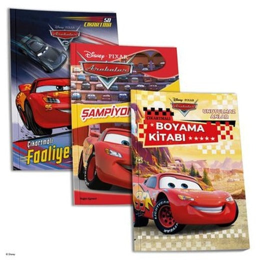 Disney Pixar Arabalar Eğlence Seti - 3 Kitap Takım | Doğan Çocuk (İnce Kapak)