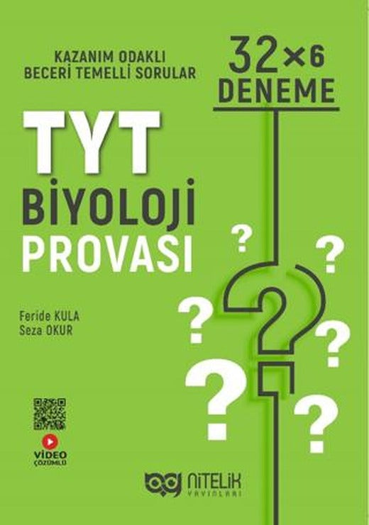 Tyt Biyoloji Provası 32*6 Deneme | Nitelik Yayınları (Ciltsiz)