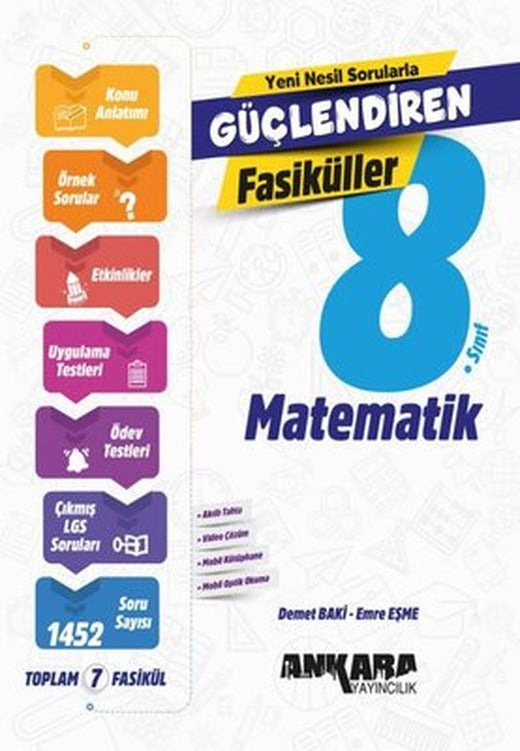 8. Sınıf Matematik Güçlendiren SET Fasiküller | Ankara Yayıncılık (İnce Kapak)
