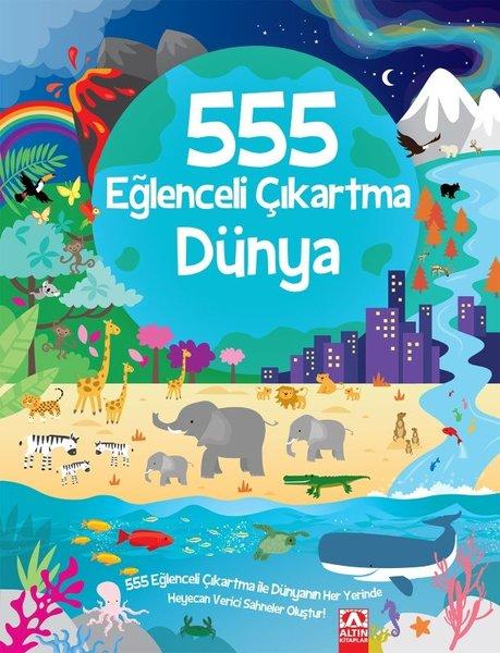 555 Eğlenceli Çıkartma - Dünya | Altın Kitaplar (İnce Kapak) - Resim 1