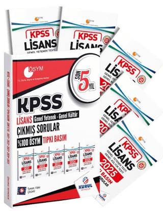 KPSS Lisans GYGK Son 5 Yıl Tıpkı Basım Çıkmış Sorular | Kurul Yayıncılık (Ciltsiz) - Resim 1