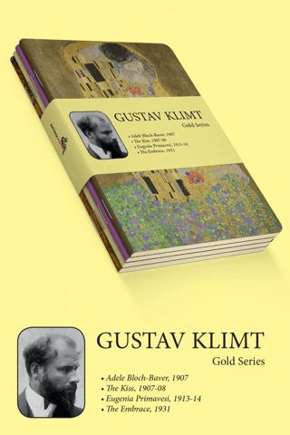 Gustav Klimt - Gold Series | Retronote - Resim 1