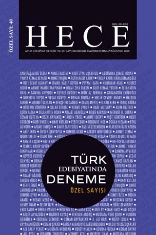 Hece Aylık Edebiyat Dergisi Yıl: 24 Sayı: 282/283/284 Haziran/Temmuz/Ağustos 2020 - Türk Edebiyatında Deneme Özel Sayı: 40 | Hece Dergisi (Ciltsiz) - Resim 1