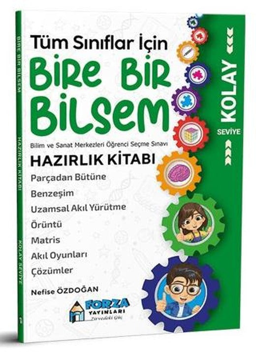 Tüm Sınıflar İçin Kolay Seviye Bire Bir Bilsem Hazırlık Kitabı