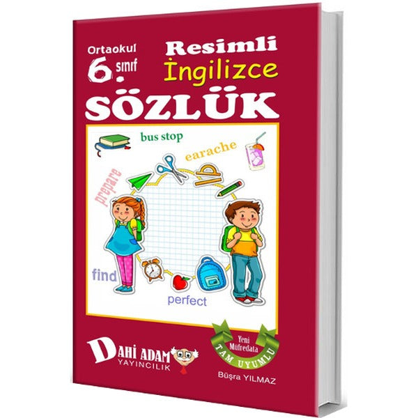 Ortaokul 6. Sınıf Resimli İngilizce Sözlük | Dahi Adam Yayıncılık (İnce Kapak)