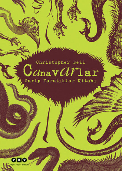 Canavarlar - Garip Yaratıklar Kitabı - Christopher Dell kitap kapağı