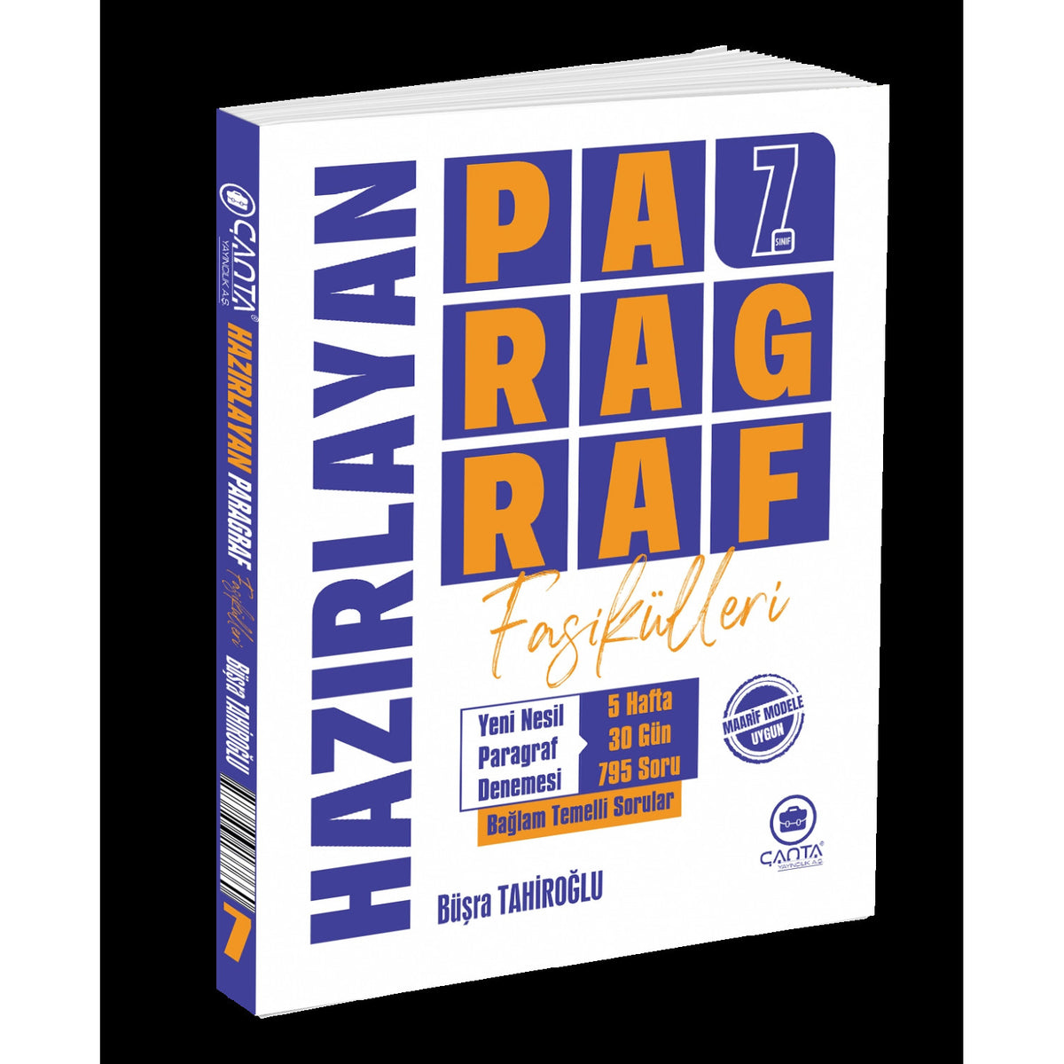 Çanta 7.Sınıf Öğreten Paragraf Fasikül Yeni Maarif kitap kapağı