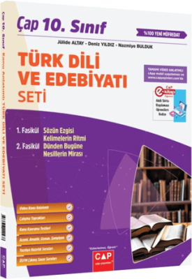 10. Sınıf Türk Dili ve Edebiyatı Anadolu Seti Çap Yayınları - Jülide Altay kitap kapağı