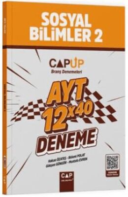 AYT Sosyal Bilimler 2 12 X 40 Up Deneme Çap Yayınları - Hakan Özateş kitap kapağı