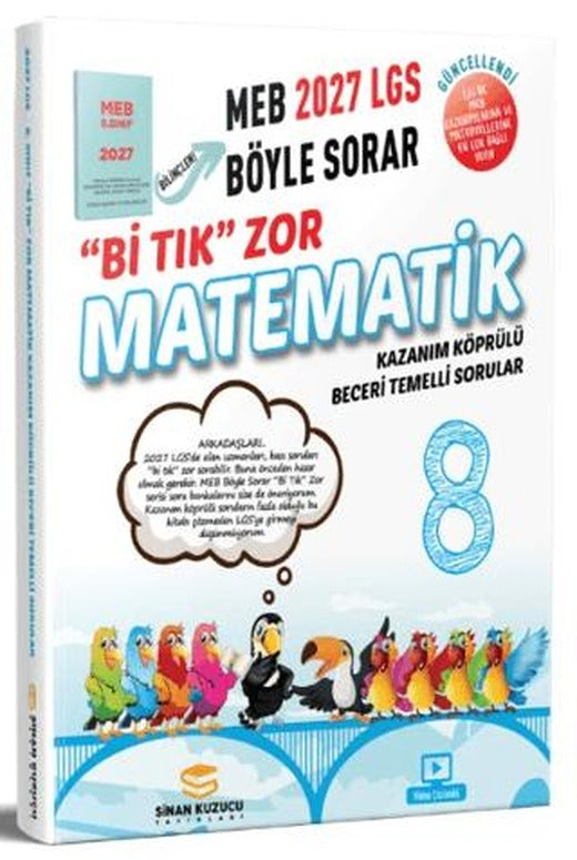 2027 8. Sınıf Bi Tık Zor Matematik Soru Bankası | Sinan Kuzucu Yayınları (Ciltsiz)