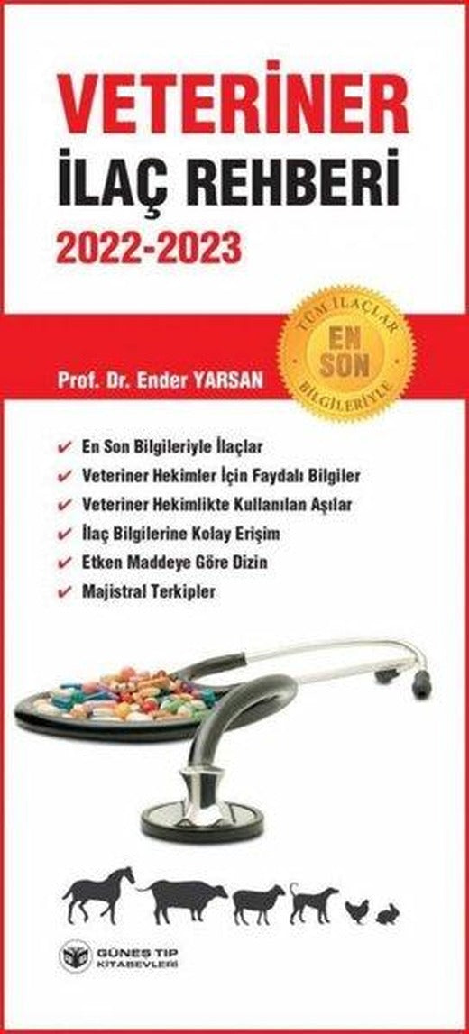 Veteriner Ilac Rehberi 2022 - 2023 | Güneş Tıp Kitabevleri (Ciltli)