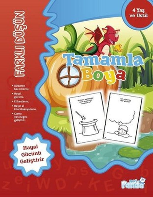 Tamamla Boya-Farklı Düşün | Mavi Panda