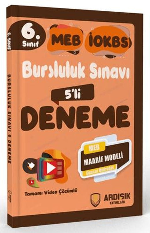 6. Sınıf Bursluluk Deneme Sınavı | Ardışık Yayınları (Ciltsiz)