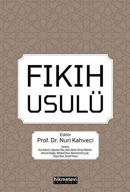 Fıkıh Usulü | Hikmetevi Yayınları (İnce Kapak)