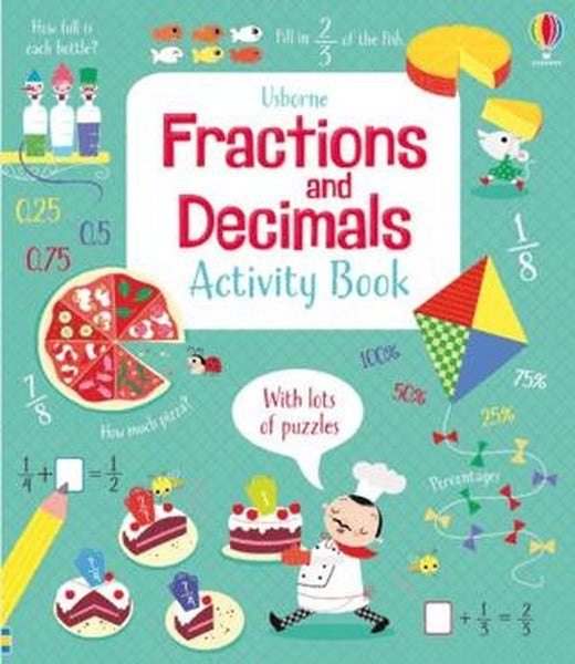 Fractions and Decimals Activity Book | Usborne (Ciltsiz)