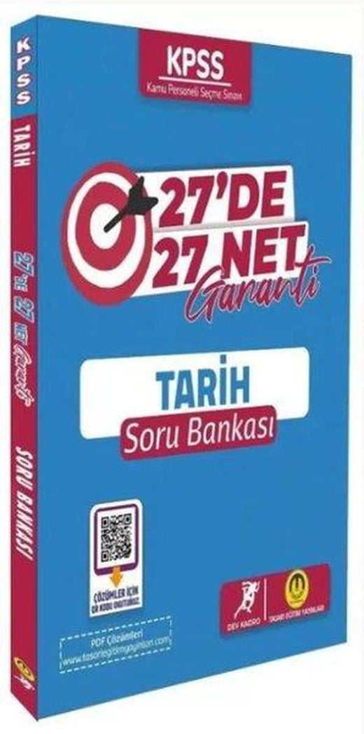 KPSS Tarih 27 de 27 Net Garanti Soru Bankası Video Çözümlü | Tasarı Akademi (İnce Kapak)