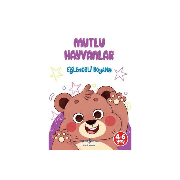 Mutlu Hayvanlar - Eğlenceli Boyama | İş Bankası Kültür Yayınları