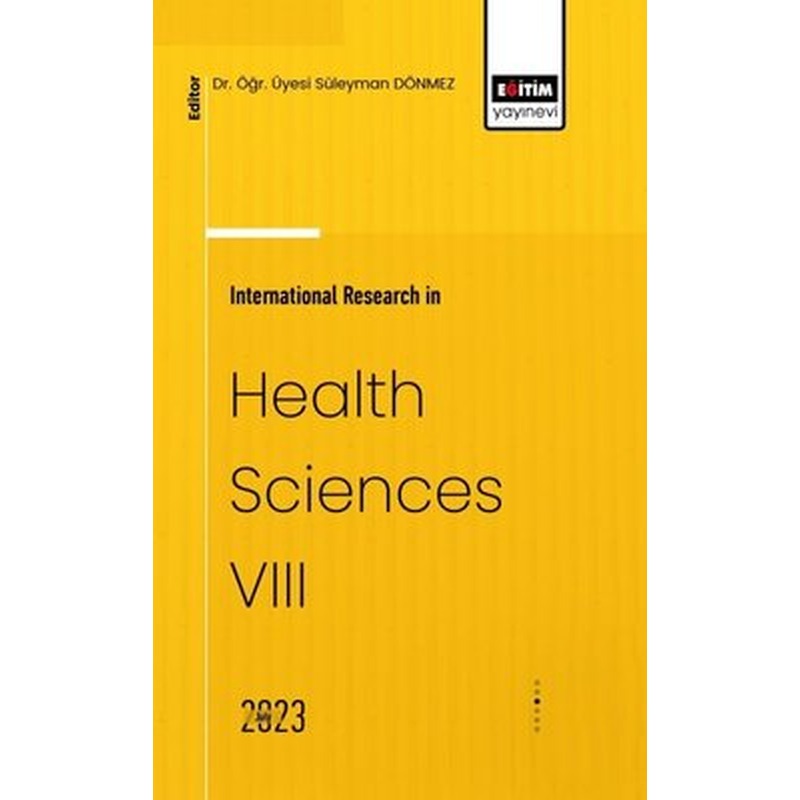 International Research in Health Sciences 8 | Eğitim Yayınevi