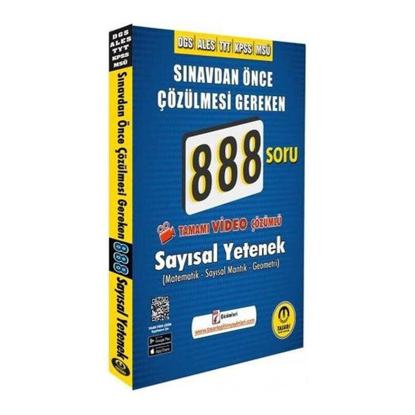 DGS ALES Video Çözümlü 888 Sayısal Soru Bankası