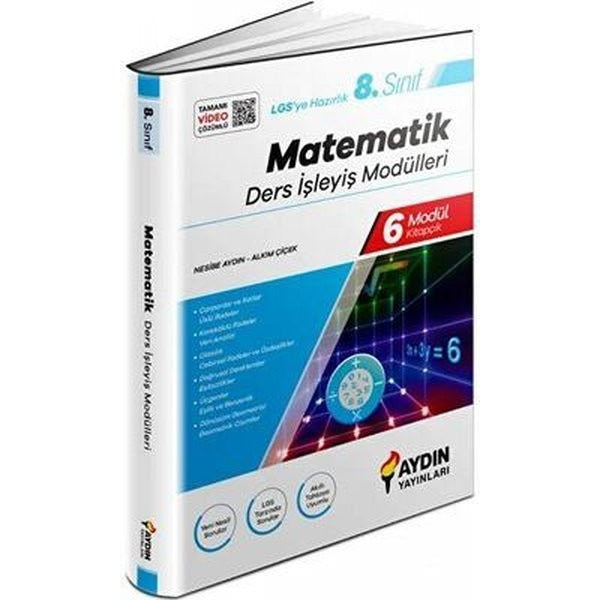 8. Sınıf Matematik Ders İşleyiş Modülleri | Aydın Yayınları-Eğitim (İnce Kapak)